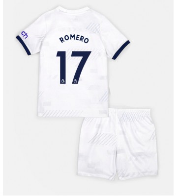 Tottenham Hotspur Cristian Romero #17 Replica Home Stadium Kit for Kids 2023-24 Short Sleeve (+ pants)